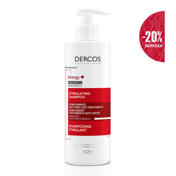 VICHY- DERCOS Energissant με Aminexil - 400ml (20%)